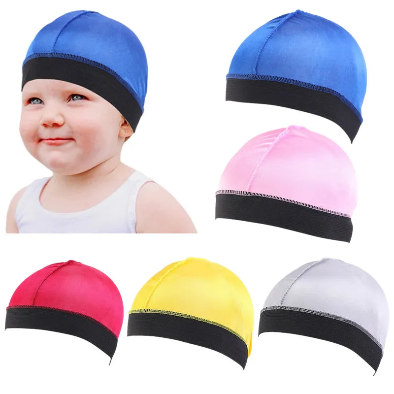 Kids Bonnet Children Baby Wave Caps For 3-8Y