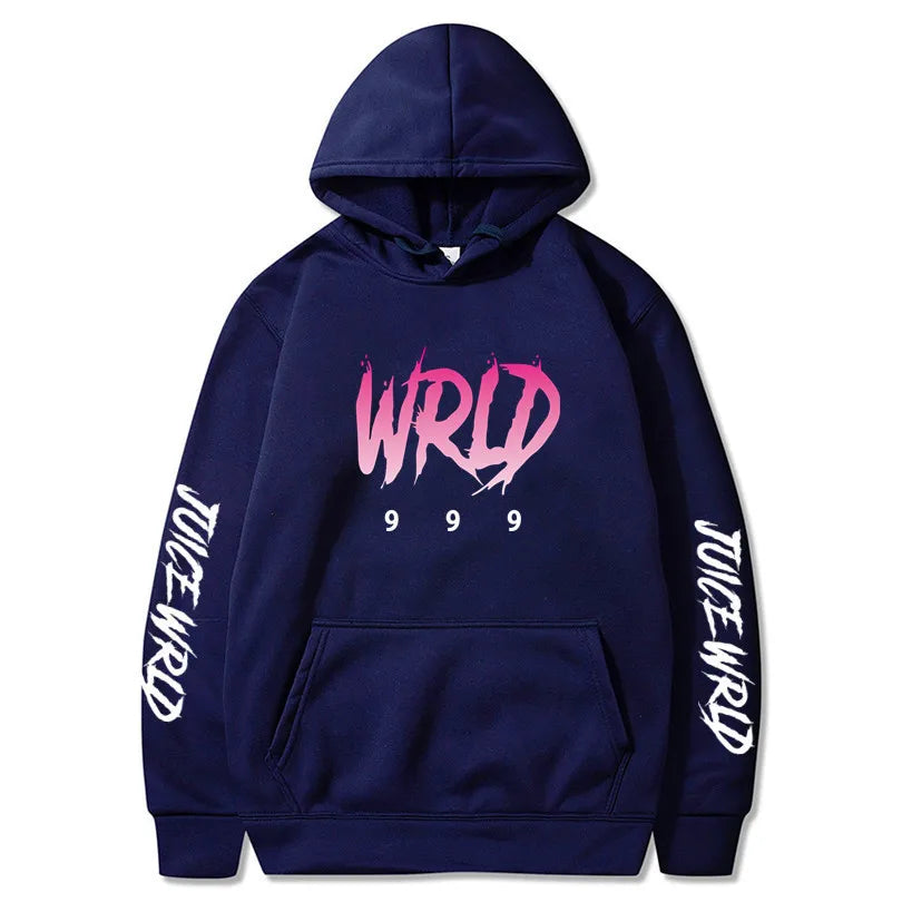 New rapper wrld the same sweatshirt loose men and women with hoodie high street casual unisex wear