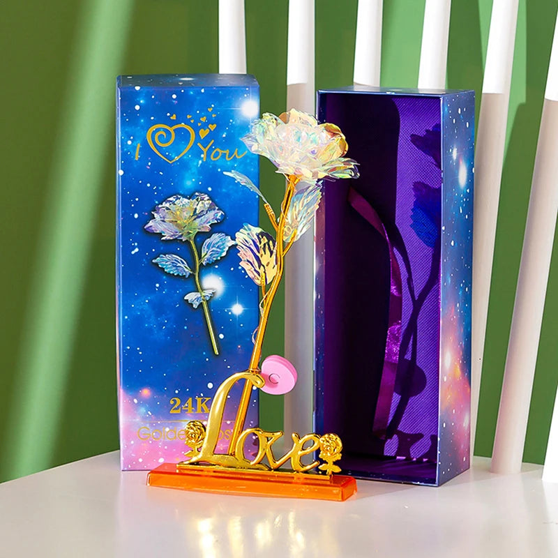 Galaxy Rose Gifts for Her Or Him Colorful