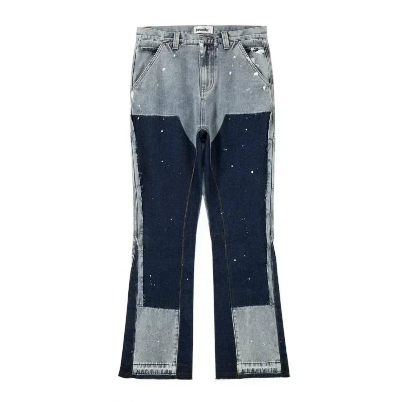 European / American retro Stacked Jeans