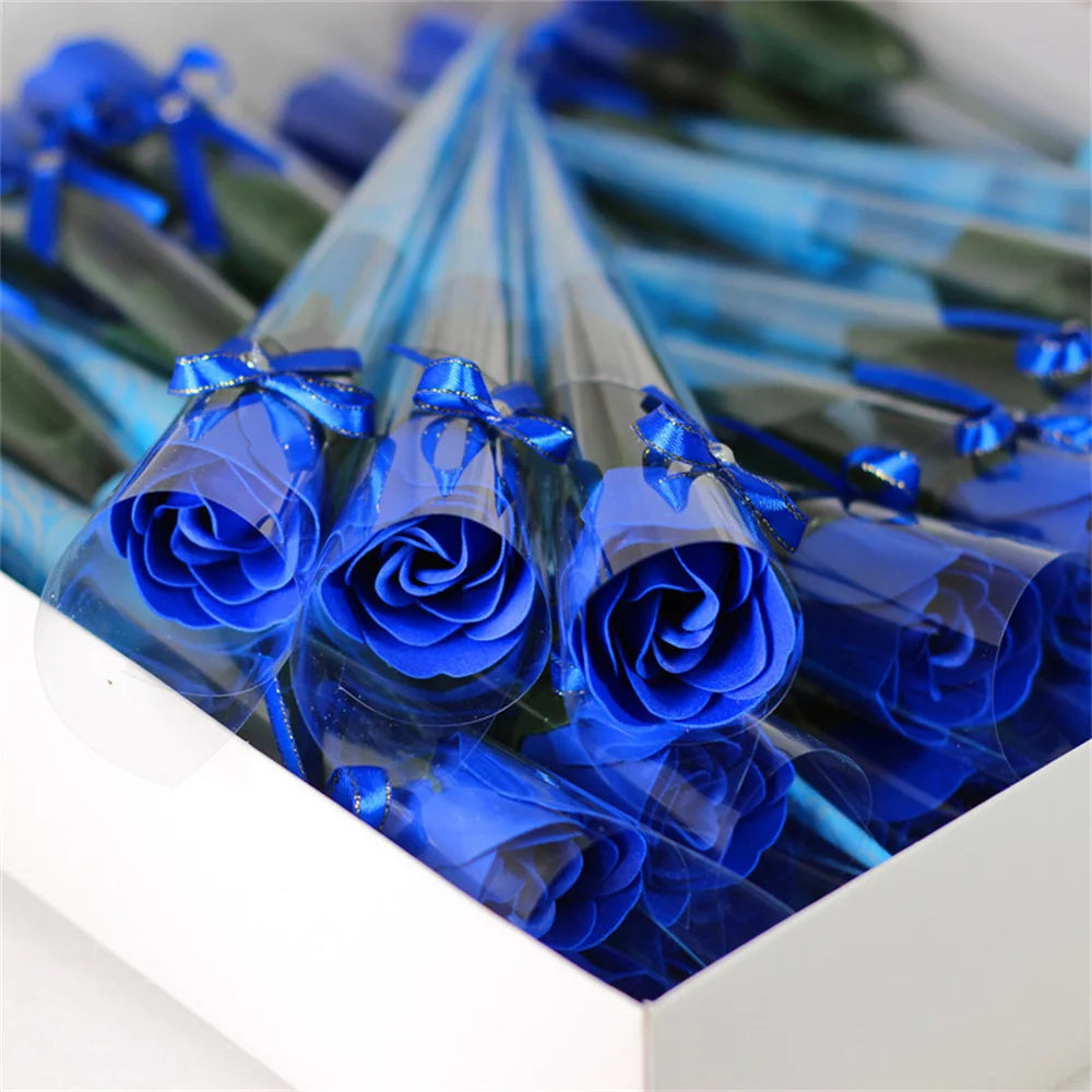 1pc Artificial Flower Rose Decor Valentines Day Mothers Gift