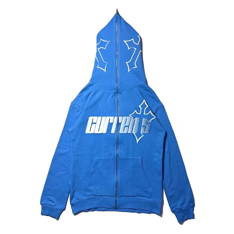 Stitch Zip Up Hoodies Unisex Jacket Casual Hip Hop Harajuku Streetwear Y2K Clothes Top Loose Grunge Hooded Sweatshirt hoodies