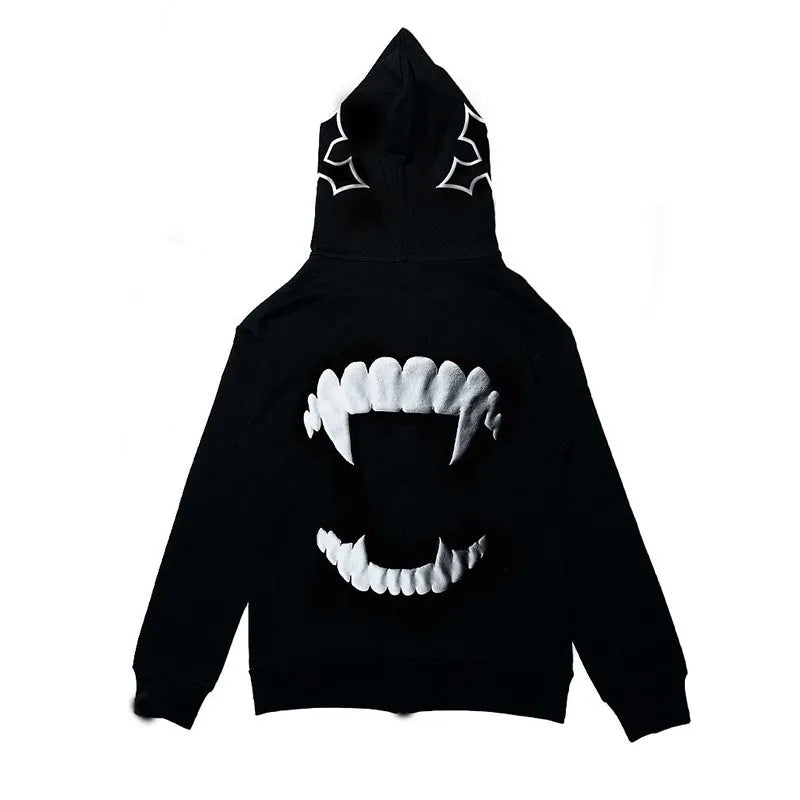 Stitch Zip Up Hoodies Unisex Jacket Casual Hip Hop Harajuku Streetwear Y2K Clothes Top Loose Grunge Hooded Sweatshirt hoodies