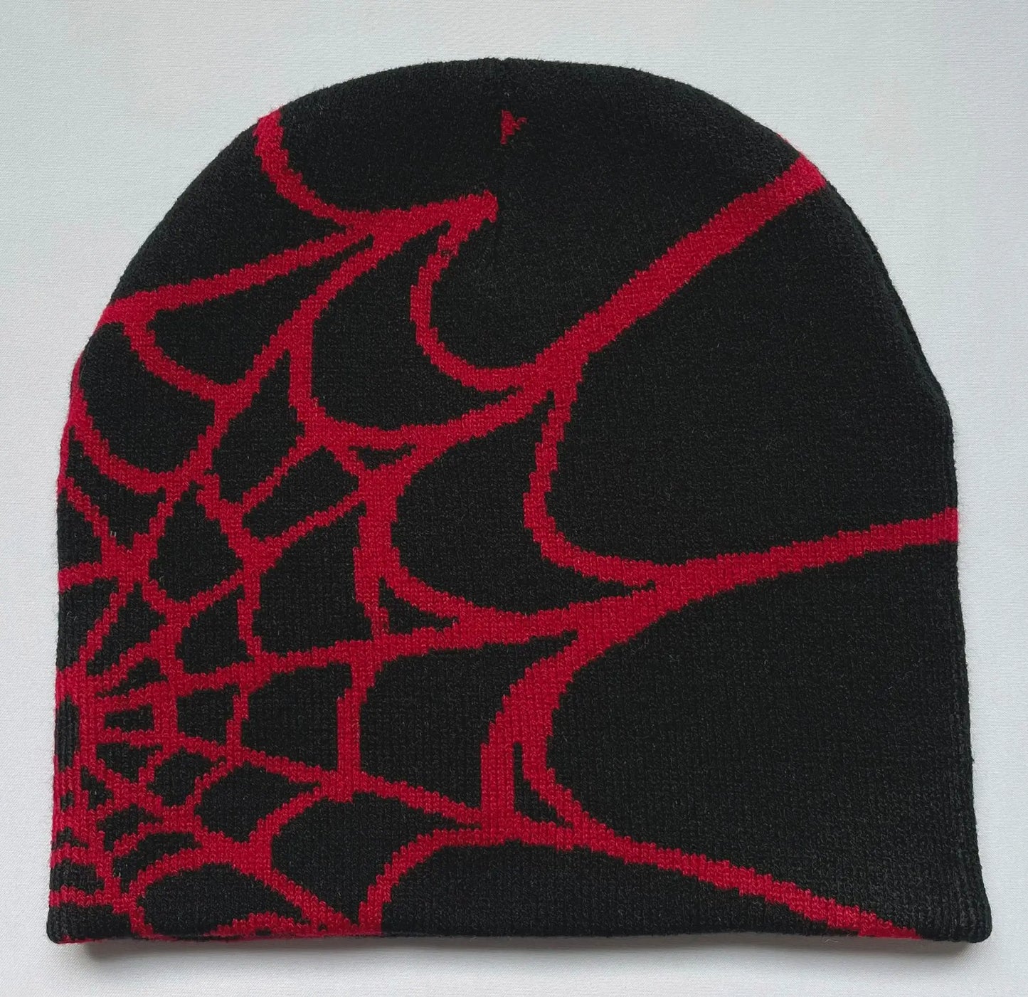 Unisex Spider Web Jacquard Beanie Caps Y2K Knitted Warm Elastic Knit Hat For Women/Men