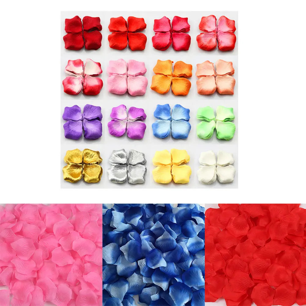 100Pcs Silk Rose Petals Artificial Flower Petals Valentine Day Wedding  Decoration