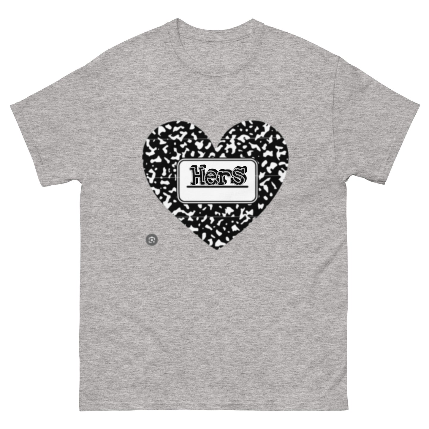 His Hers couple valentines Woman’s Men's classic tee