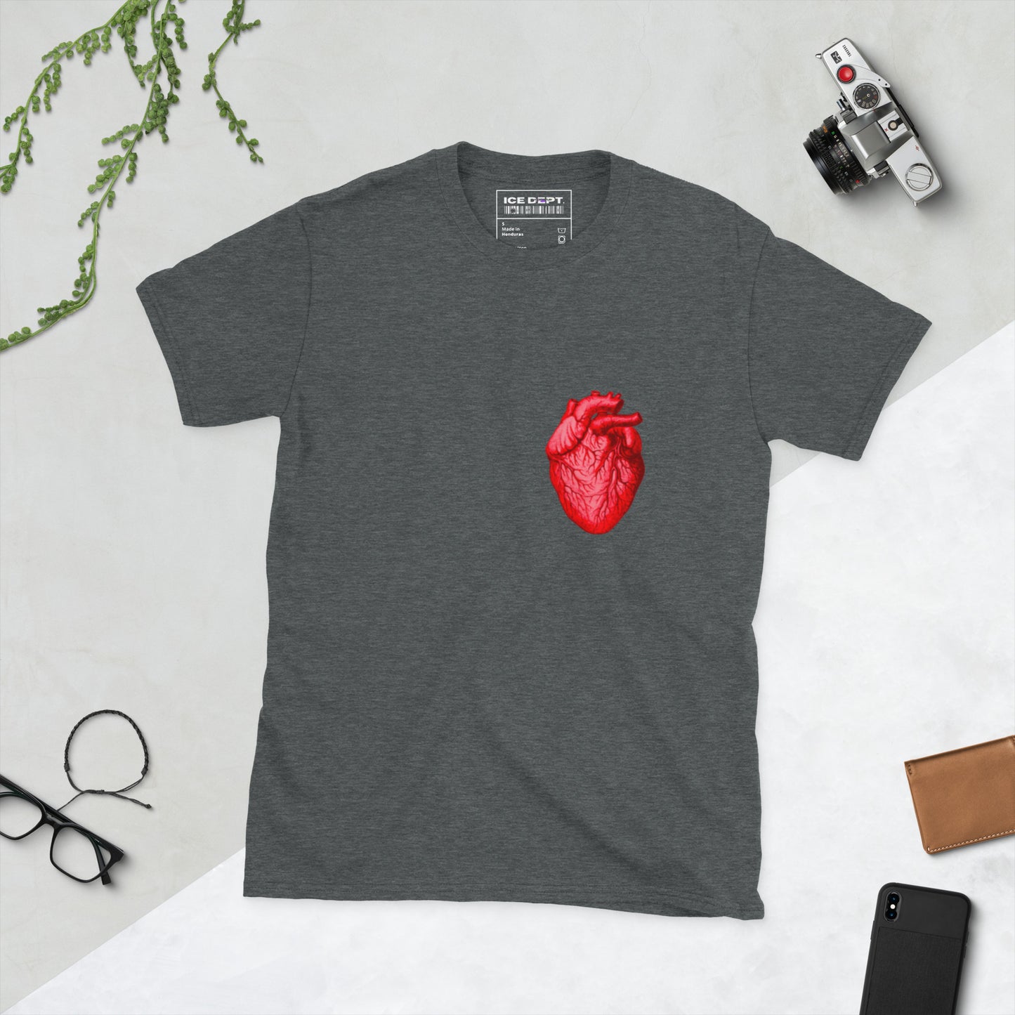 Big heart Single Valentines Phrase Short-Sleeve Unisex T-Shirt