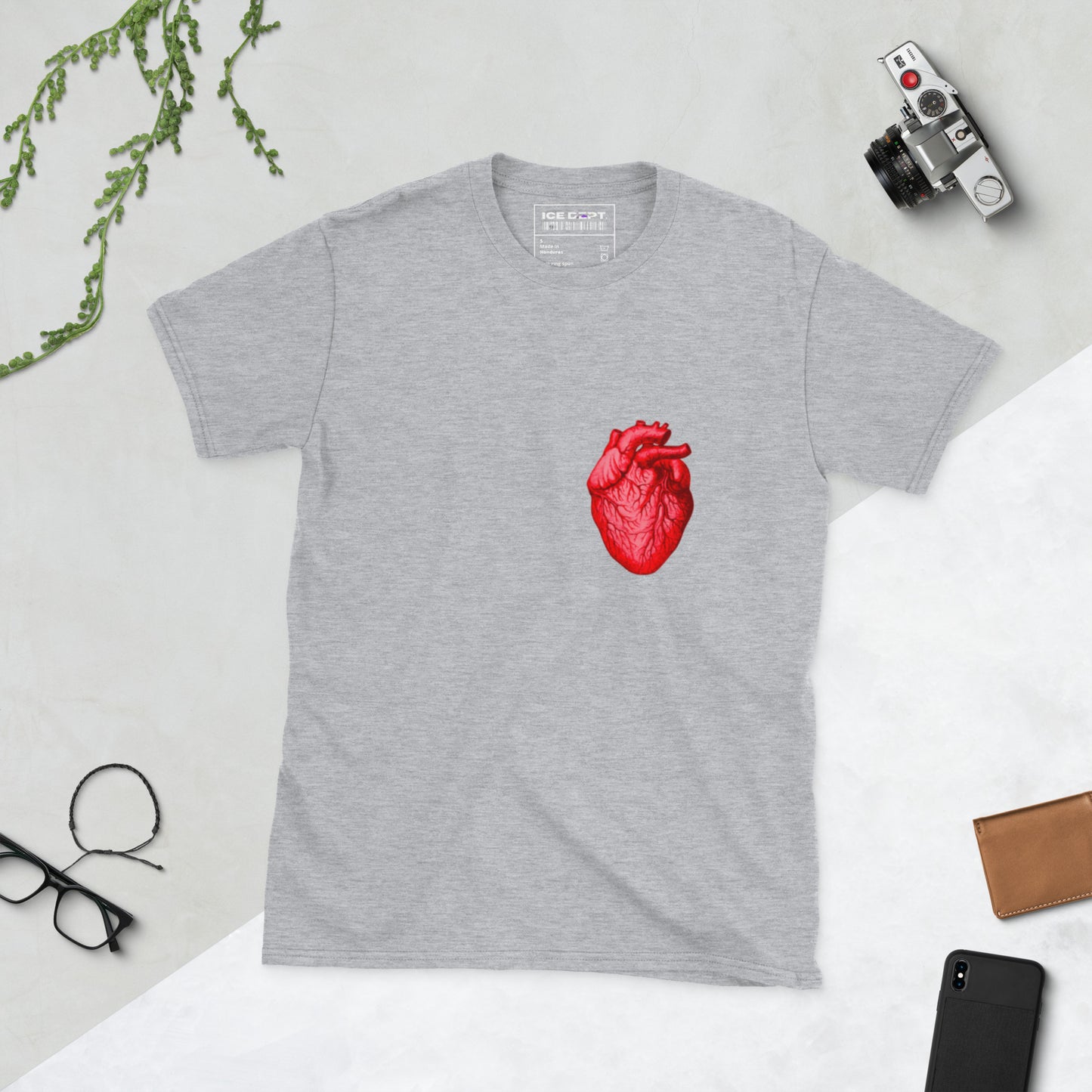 Big heart Single Valentines Phrase Short-Sleeve Unisex T-Shirt